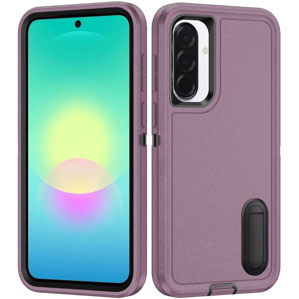 Phone Case for Samsung Galaxy A27 3in1 Tough Rugged Kickstand Shockproof Armor Grip Heavy Duty Drop Resistant Protective Hybrid Cover