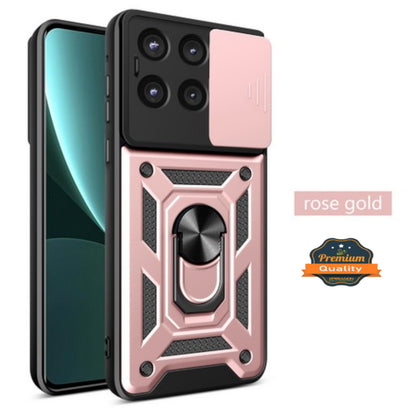 Phone Case Cover for Motorola Moto G Stylus 5G 2026 Hybrid Shockproof, Built-in Sliding Camera Lens Protection with Magnetic Finger Ring Stand Holder Cover