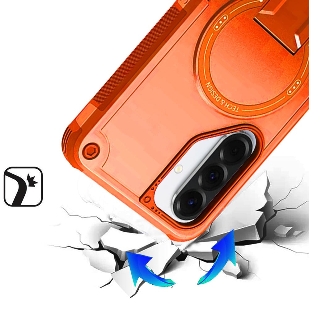 Phone Case for Samsung Galaxy S26 FE /S26 Fan Edition Magnetic Kickstand Rugged Shockproof Armor Grip Anti Slip Heavy Duty Protective Matte Stand Hybrid Cover