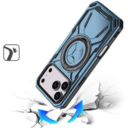 Phone Case for Apple iPhone 18 Pro Max Magnetic Ring Circle Stand Shockproof 360 Rotating Kickstand Hybrid Armor Anti Slip Protective Grip Frame Cover