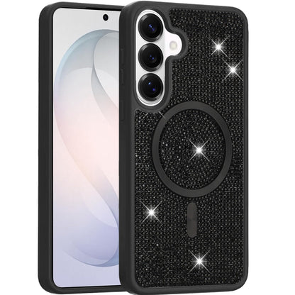 Phone Case for Samsung Galaxy S26+ / S26 Plus Magnetic Bling Diamond Sparkle Hybrid Shockproof Rugged Grip Durable Protection Anti-Slip Armor Design Cover