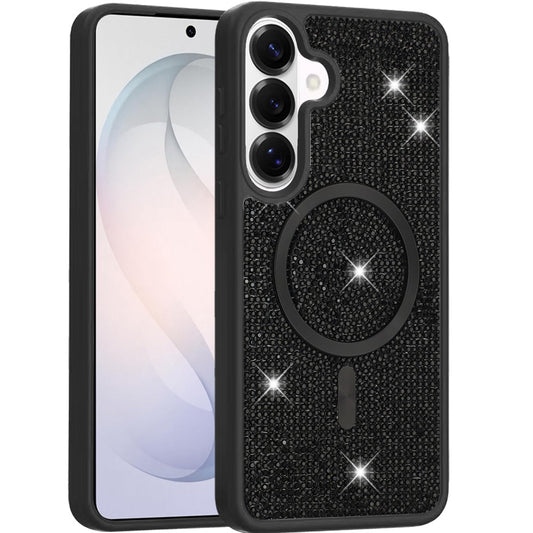 Phone Case for Samsung Galaxy S26+ / S26 Plus Magnetic Bling Diamond Sparkle Hybrid Shockproof Rugged Grip Durable Protection Anti-Slip Armor Design Cover