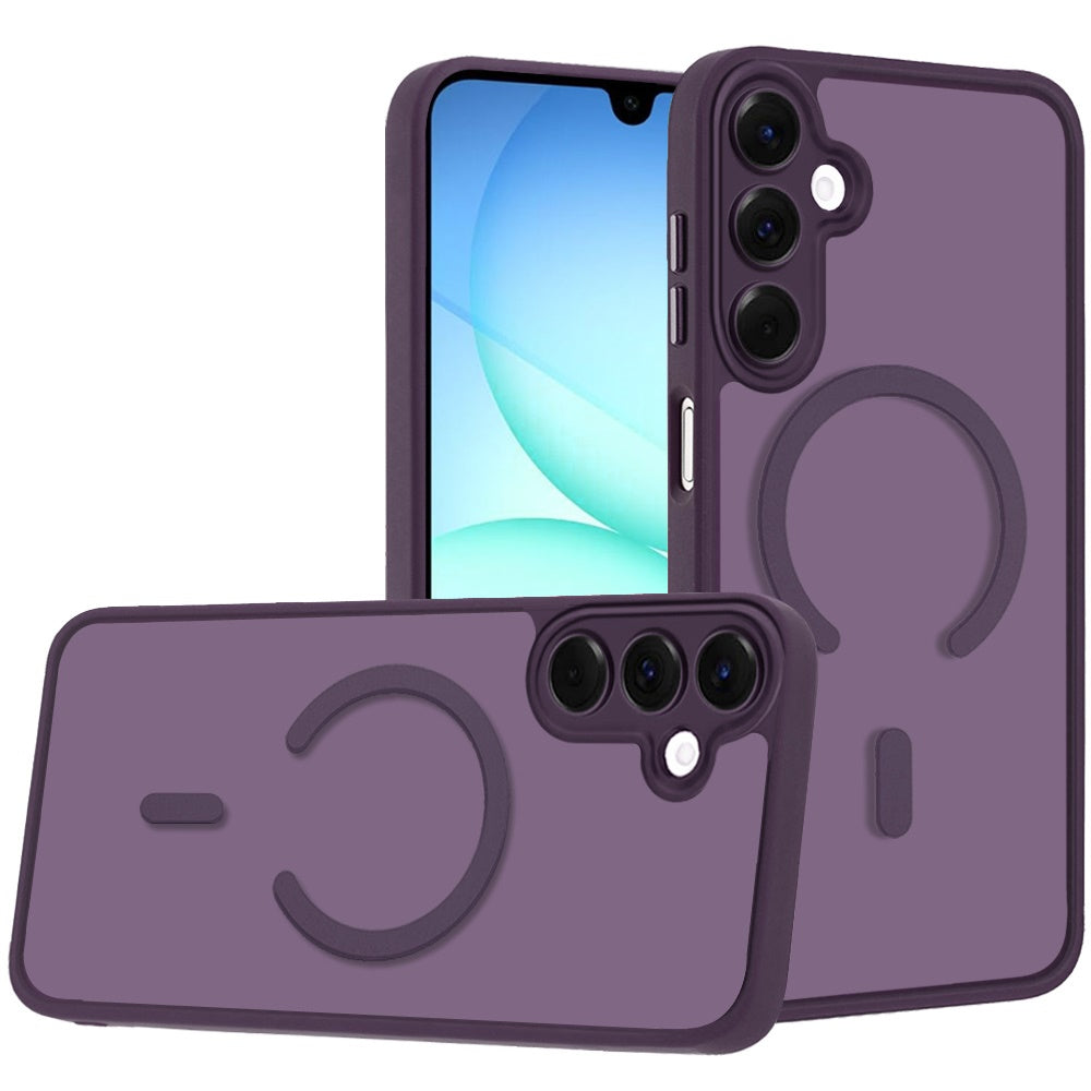 Matte Frosted Magnetic Back Hybrid Hard PC Soft TPU Camera Protection Slim Shock Absorbing Anti Fingerprint