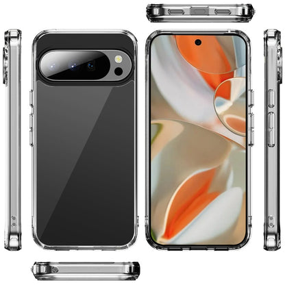 For Google Pixel 10 Pro XL Shockproof Slim Crystal Clear Transparent Hybrid Cover with Enhanced Drop Protection Case Cover Clear