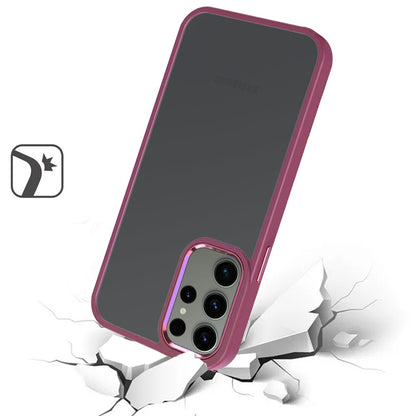 For Apple iPhone 17E /16E Slim Fit Hybrid Transparent Thick Acrylic with Metal Buttons Frame Protective Hard PC + TPU Shockproof Case Cover