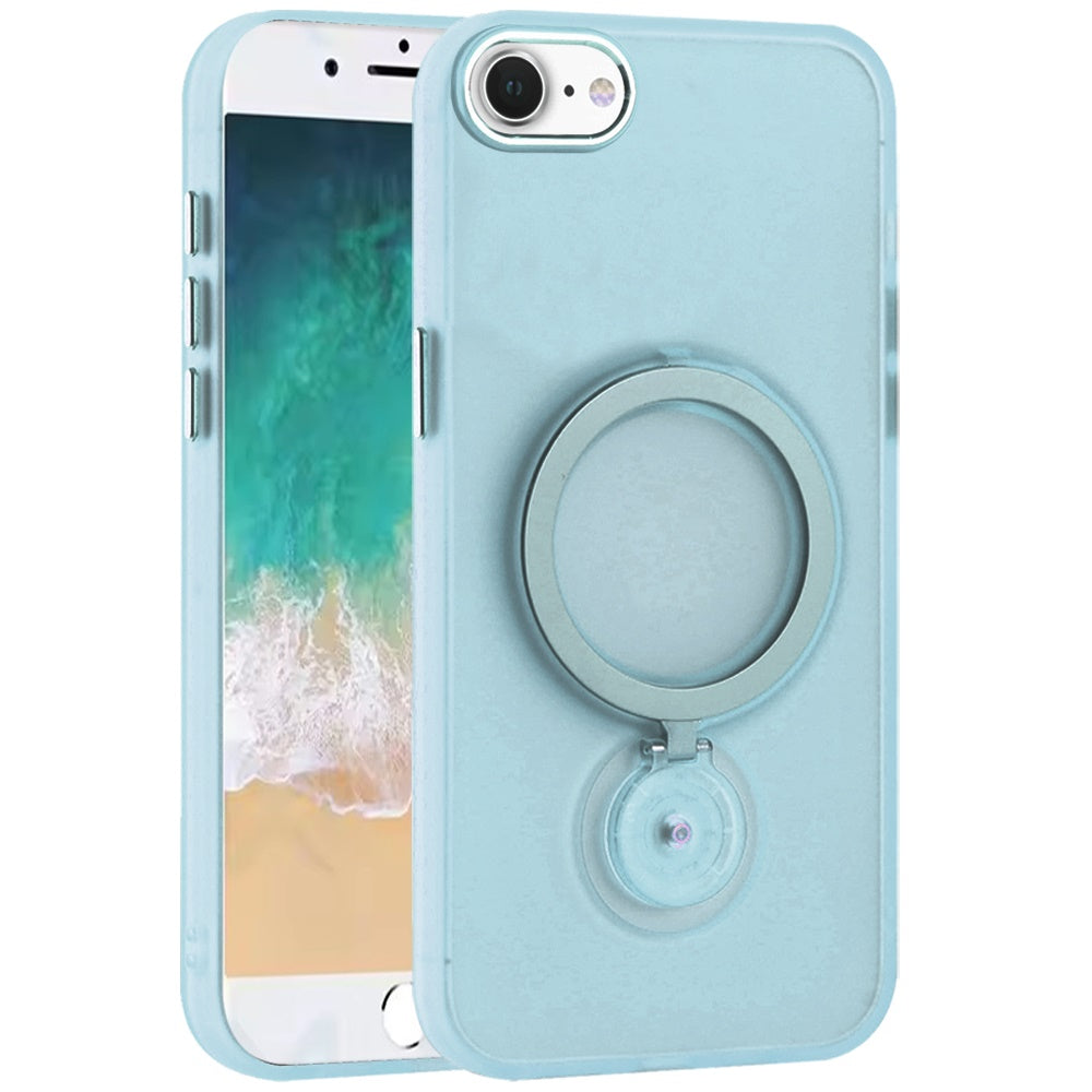 For Apple iPhone 16e MagSafe Compatible with 360° Ring Stand, Magnetic Kickstand, Slim Hybrid Protective Case Cover