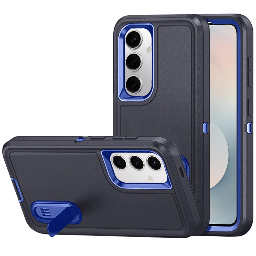 Phone Case for Samsung Galaxy S26 3in1 Tough Rugged Kickstand Shockproof Armor Grip Heavy Duty Drop Resistant Protective Hybrid Cover Purple