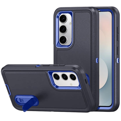Phone Case for Samsung Galaxy S26 3in1 Tough Rugged Kickstand Shockproof Armor Grip Heavy Duty Drop Resistant Protective Hybrid Cover Purple