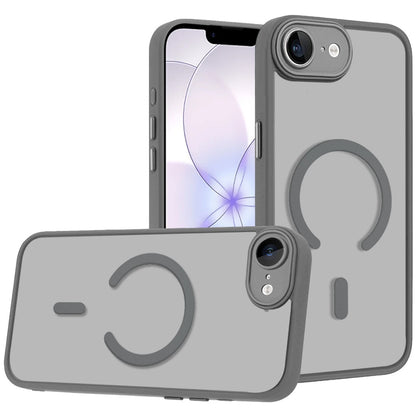 Phone Case for Apple iPhone 17E /16E Matte Frosted Magnetic Back Hybrid Hard PC Soft TPU Camera Protection Slim Shock Absorbing Anti Fingerprint Cover