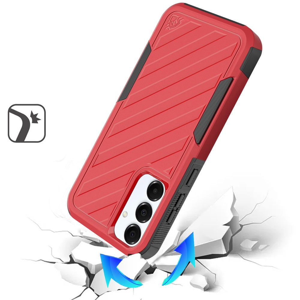 For Samsung Galaxy A36 Premium Tough Hybrid Case with Belt Clip Holster, Shockproof Rugged Design, Textured 2in1 Non-Slip Case Cover