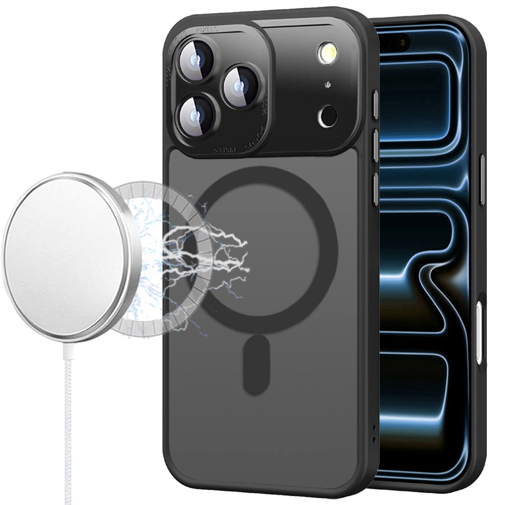 For Apple iPhone 17 Pro (6.3") Complete Protection HQ Matte Translucent Hybrid Shockproof w/ Camera Protector Compatible with MagSafe Case Cover Purple