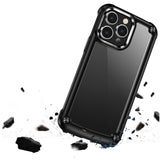 For Apple iPhone 15 Pro Max (6.7") Heavy Duty Hybrid Clear back Shield Hard PC + TPU Bumper Edge Frame Shockproof  Phone Case Cover