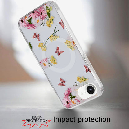 Phone Case for Apple iPhone 16 E Stylish Design Shockproof Magnetic Magsafe Compatible TPU IMD Print Rugged Grip Drop Protection Slim Fashion Cover Multicolor