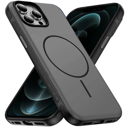 Phone Case for Apple iPhone 12 Pro Max Super Magnetic Matte Hybrid Shockproof Thick Protective Durable Grip Anti Scratch Premium Edge Slim Fit Cover