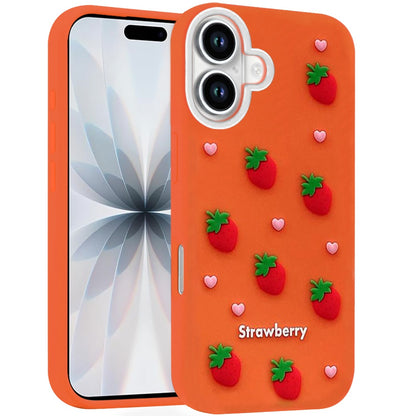 Phone Case for Apple iPhone 17 (6.3") Fashionable Silicone Textured Decorative Design Pattern Protective Rubber TPU Hybrid Protection Cover