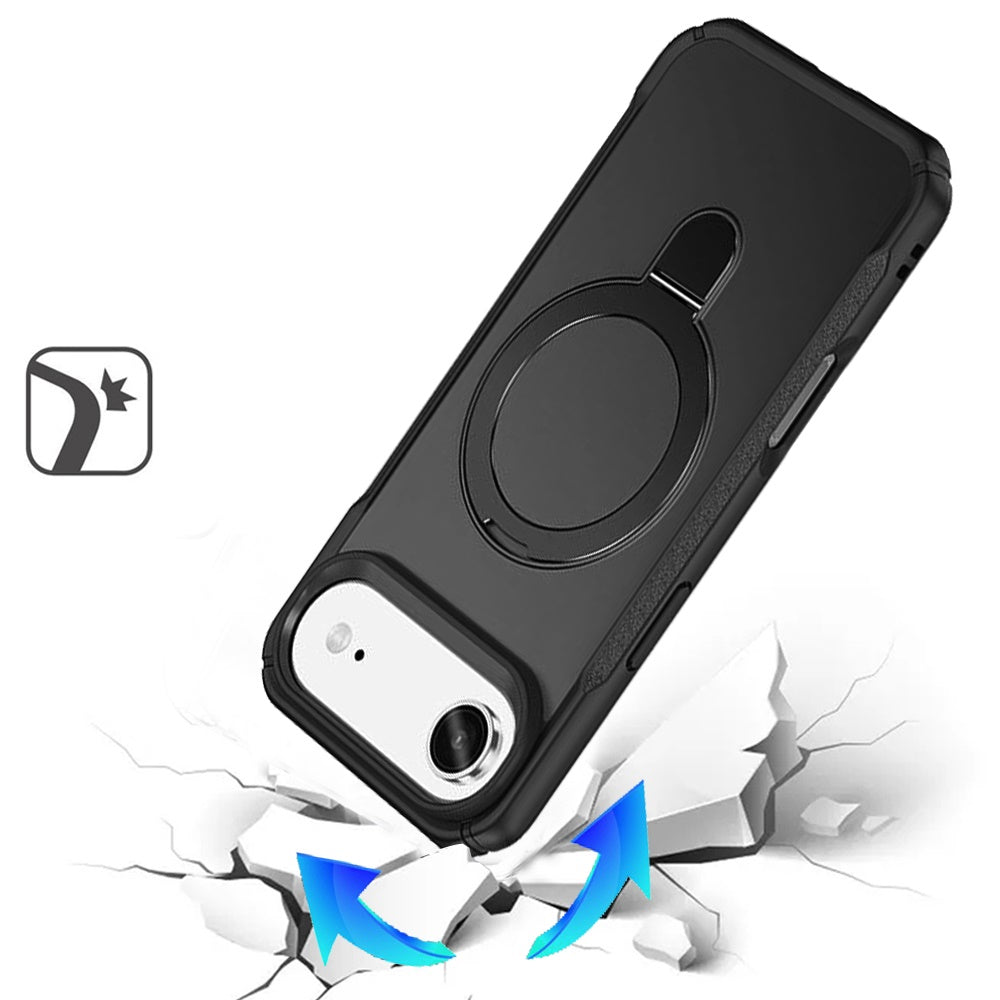 Matte Finish Magnetic Ring Hybrid Protective Invisible Kickstand Magsafe Compatible