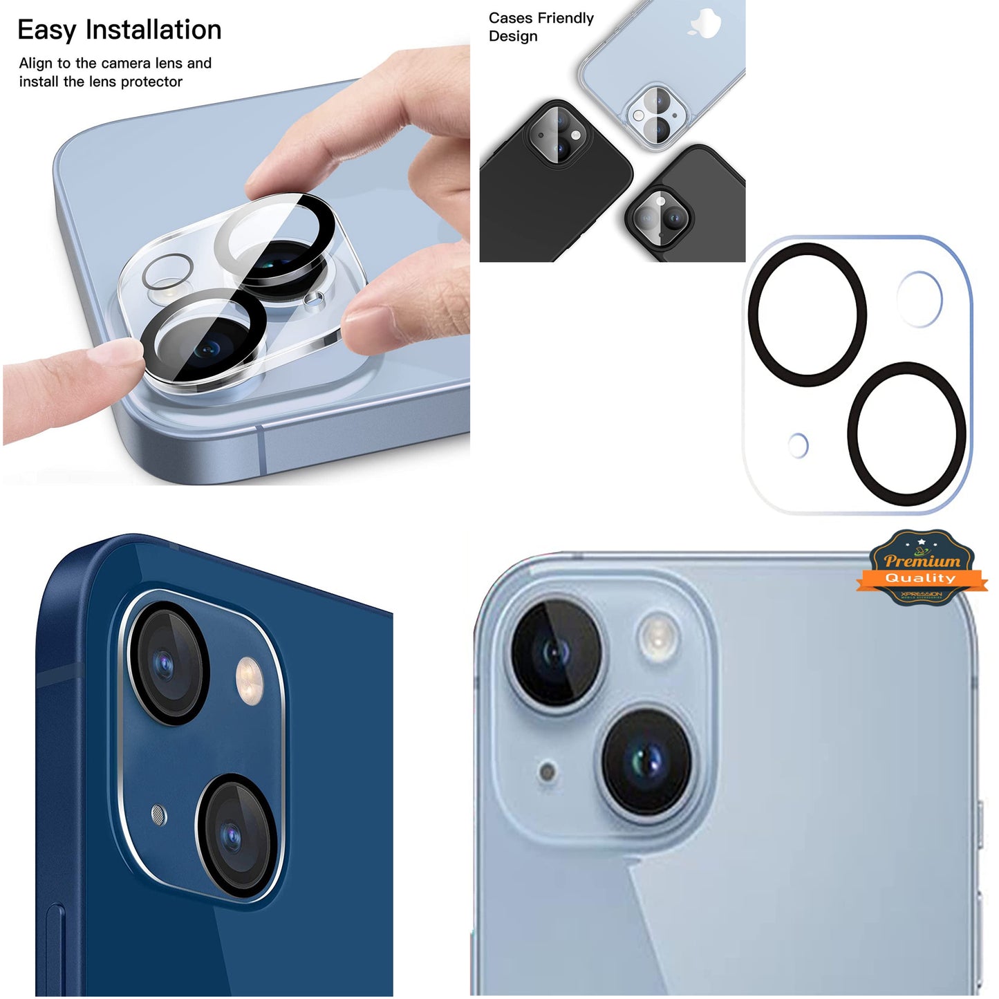 Screen Protector for Apple iPhone 17 Pro Camera Lens Protector Tempered Glass Scratch-Resistant, 9H Hardness Back Camera Protection, Case Friendly Clear
