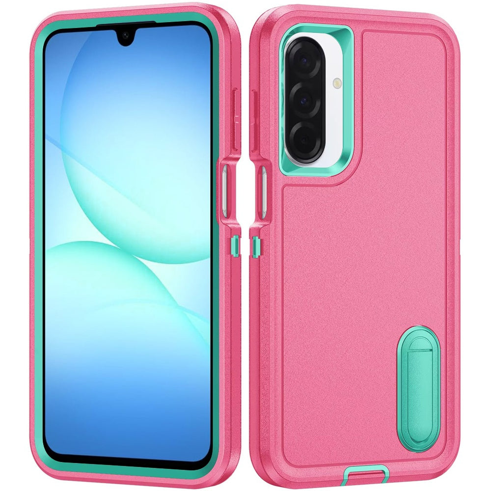 For Samsung Galaxy S25 Fan Edition /Galaxy S25 FE Hybrid 3 Layers Hard 3in1 Shockproof with Kickstand Heavy Duty Hard TPU Rubber Anti-Drop Case Cover