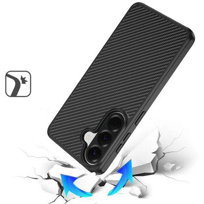 Phone Case for Samsung Galaxy A57 Magnetic Carbon Fiber Hybrid 2.0mm Rugged Compatible with MagSafe Shockproof Durable Protective Grip Cover