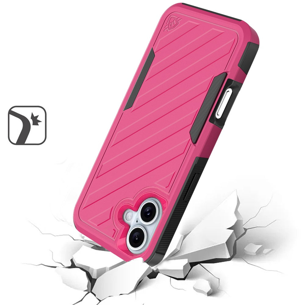 For Motorola Moto G 5G 2025 Hybrid lined shockproof dual layer Rugged 2in1 Hard PC & Silicone TPU Non Slip Textured Tough Armor Case Cover