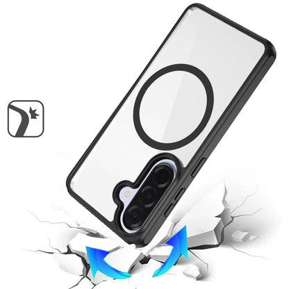 Phone Case for Samsung Galaxy A57 Transparent Magnetic HQ Shockproof Hybrid 2.0mm Thick AntiSlip Grip Drop Protection Rugged Clear Durable Impact Cover