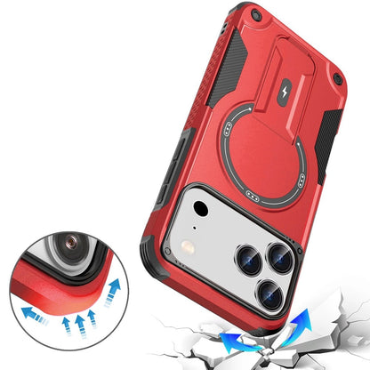 Phone Case for Apple iPhone 18 Pro Max Magnetic Kickstand Rugged Shockproof Armor Grip Anti Slip Heavy Duty Protective Matte Stand Hybrid Cover