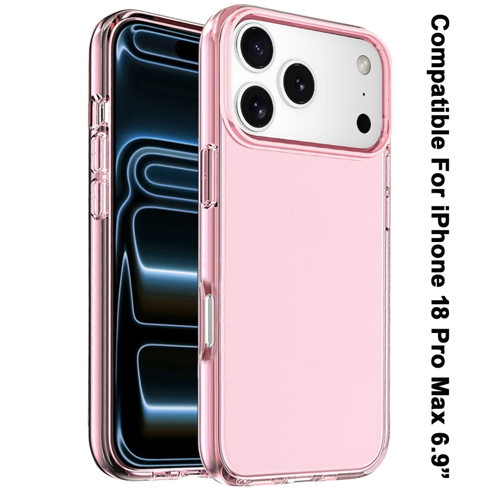 Phone Case for Apple iPhone 18 Pro Max Shockproof Thick 3mm Clear Heavy Duty Drop Resistant TPU Reinforced Corner Protective Transparent Durable Cover
