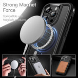 For Apple iPhone 15 Pro Max (6.7") Shockproof Heavy Duty Dual-Layer Rugged Magnetic Hybrid [Compatible with MagSafe]  Phone Case Cover