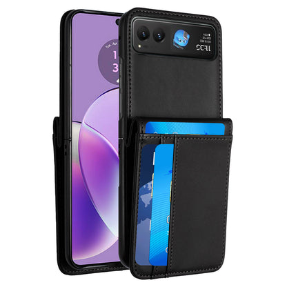 For Motorola Razr 2025 Wallet Case PU Leather Back Storage with Card ID Slot, Pocket Holder, Hybrid Protective Case Cover