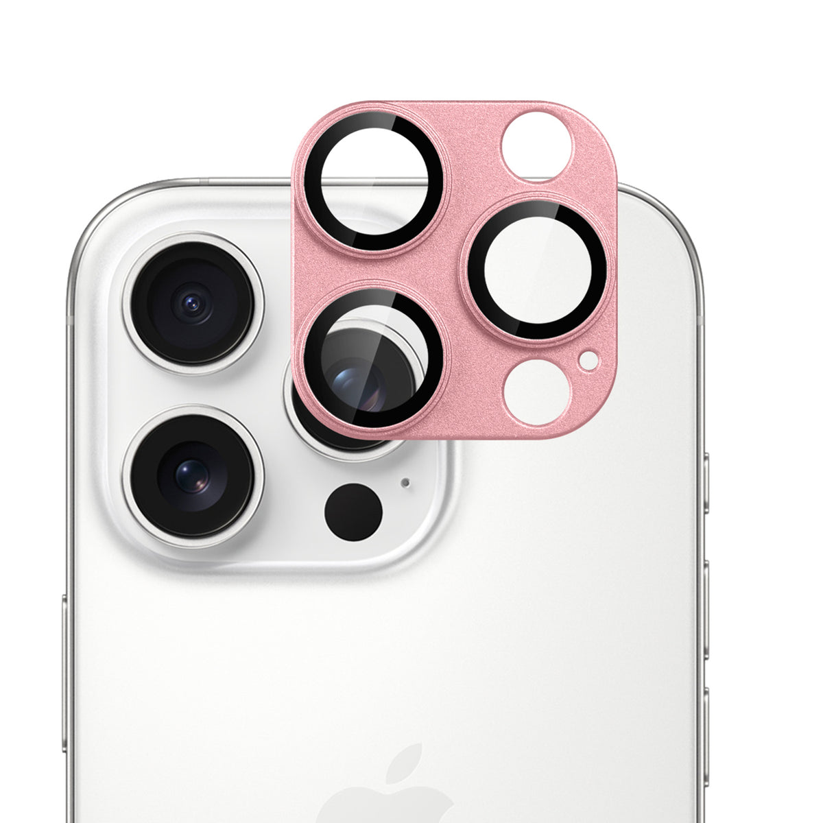 Camera Lens Protector for Apple iPhone 15 Pro Max Camera Lens Protector Tempered Glass Metal Frame Scratch Resistant HD Clear Precision Fit