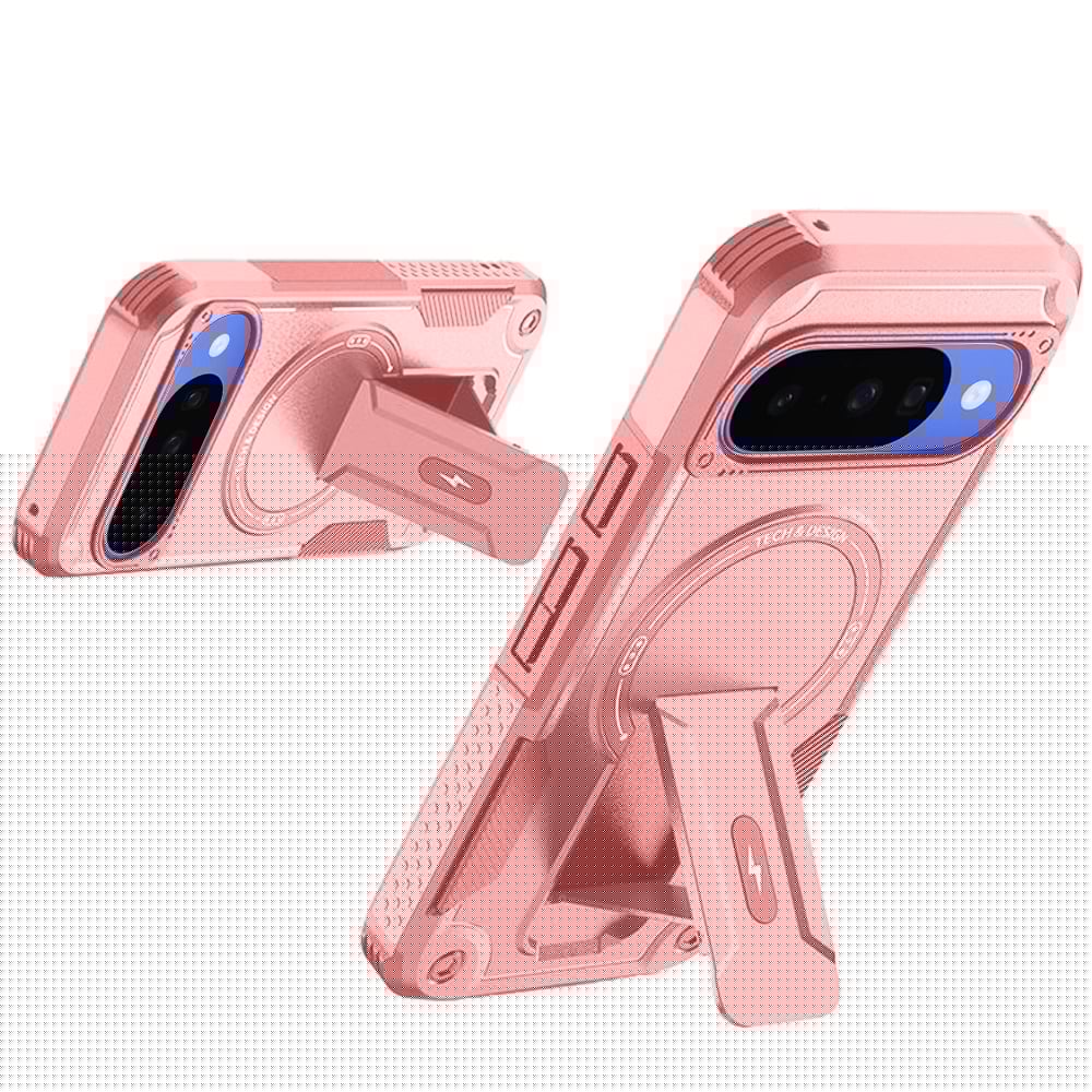 For Google Pixel 10 / 10 Pro Magnetic Invisible Kickstand Holder with Magsafe, Slim Fit Shockproof Hybrid Military Grade Heavy Duty Case Cover
