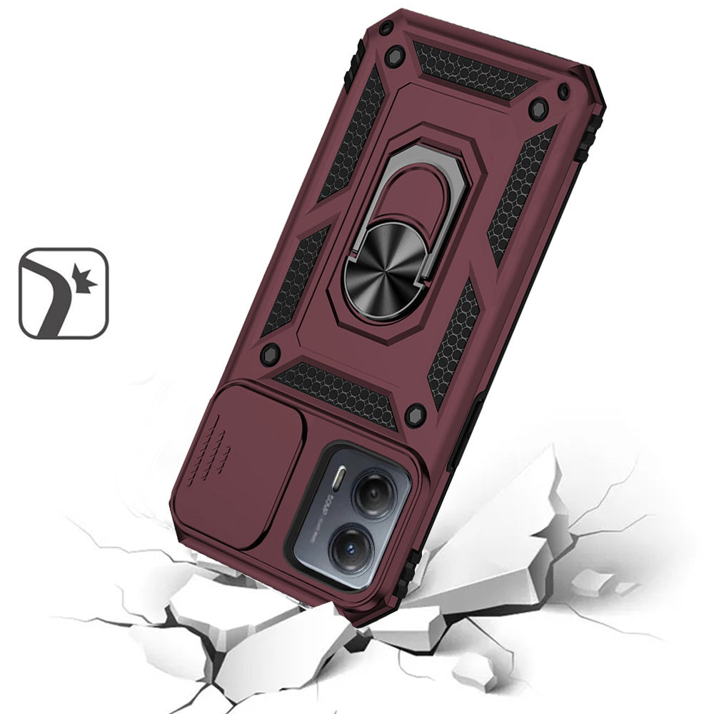 For Samsung Galaxy S26 Ultra Hybrid Ring Shockproof with 360° Rotate Ring Kickstand, Camera Lens Protection, Soft Edge Bumper Case Cover