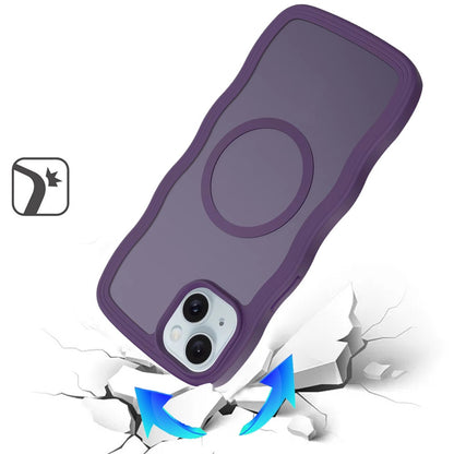 For Apple iPhone 15 Grip Hand Magnetic Hybrid Case Shockproof Protection Matte Skin Rubber TPU + PC Case Cover