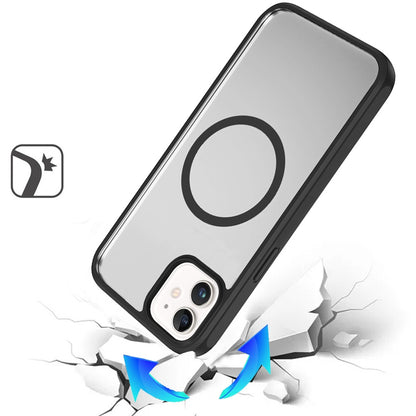 Phone Case for Apple iPhone 11 Transparent Magnetic HQ Shockproof Hybrid 2.0mm Thick AntiSlip Grip Drop Protection Rugged Clear Durable Impact Cover