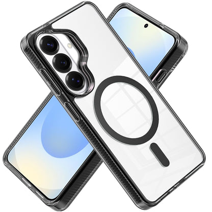 For Samsung Galaxy S25 /S24 MagSafe Compatible Integrated Technology Clean Transparent Hybrid Armor TPU Frame Case Cover Clear