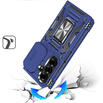 Phone Case for Samsung Galaxy Z Fold 8 Ultra Tough Metal Ring Shockproof Sliding Camera Window Hybrid Armor Rugged Anti Slip Heavy Duty Grip Cover