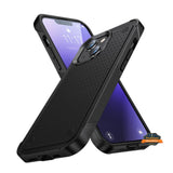 For Apple iPhone 15 Pro (6.1") Shockproof Non-Slip Textured Heavy Duty Rugged TPU Drop Military Protection Bumper  Phone Case Cover