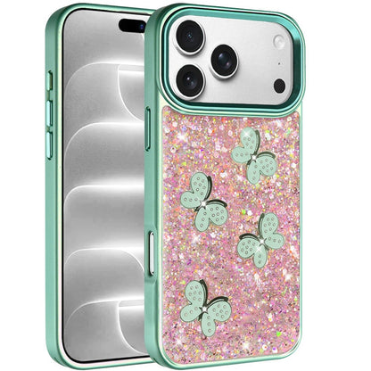 Cute Butterfly Diamond Glitter Metallic Hybrid Shockproof Shimmer Grip Stylish Protective Luxury Designer