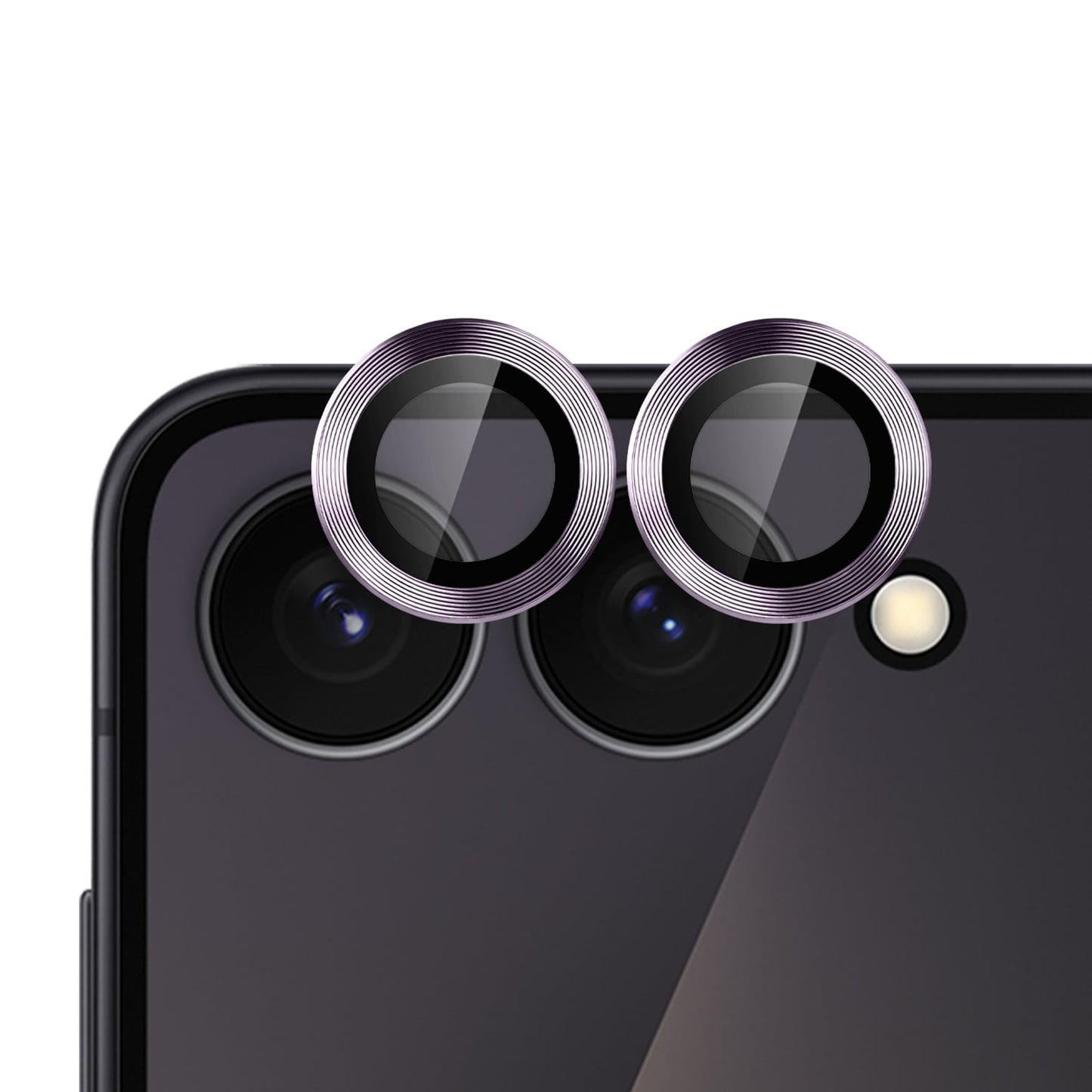 Camera Lens Protector for Samsung Galaxy Z Flip 8 Camera Lens Protector Tempered Glass Metal Frame Scratch Resistant HD Clear Precision Fit