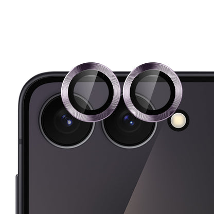 Camera Lens Protector for Samsung Galaxy Z Flip 8 Camera Lens Protector Tempered Glass Metal Frame Scratch Resistant HD Clear Precision Fit