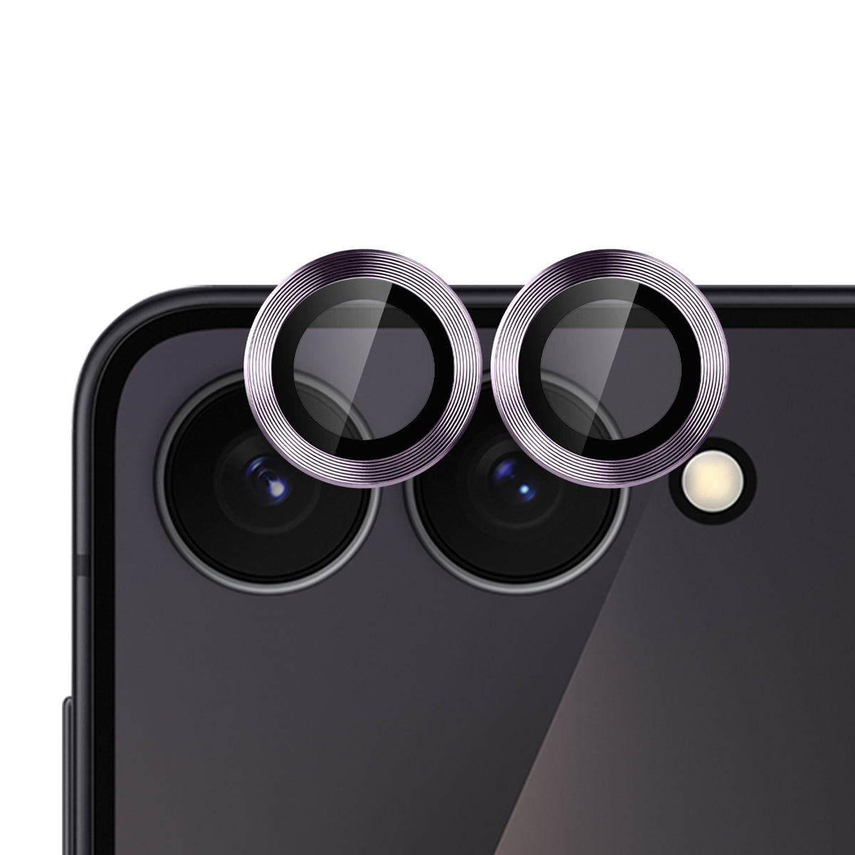 Camera Lens Protector for Samsung Galaxy Z Flip 8 Camera Lens Protector Tempered Glass Metal Frame Scratch Resistant HD Clear Precision Fit