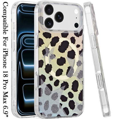 Phone Case for Apple iPhone 18 Pro Max/ iPhone 17 Pro Max Stylish Design Shockproof Magnetic Magsafe Compatible TPU IMD Print Rugged Grip Drop Protection Slim Fashion Cover