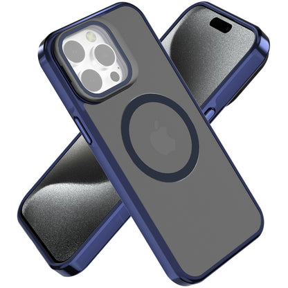 For Apple iPhone 14 /13 Tough HQ Hybrid Case with Aluminum Frame Camera Stand, Compatible with MagSafe, Translucent Matte Shockproof Case Cover