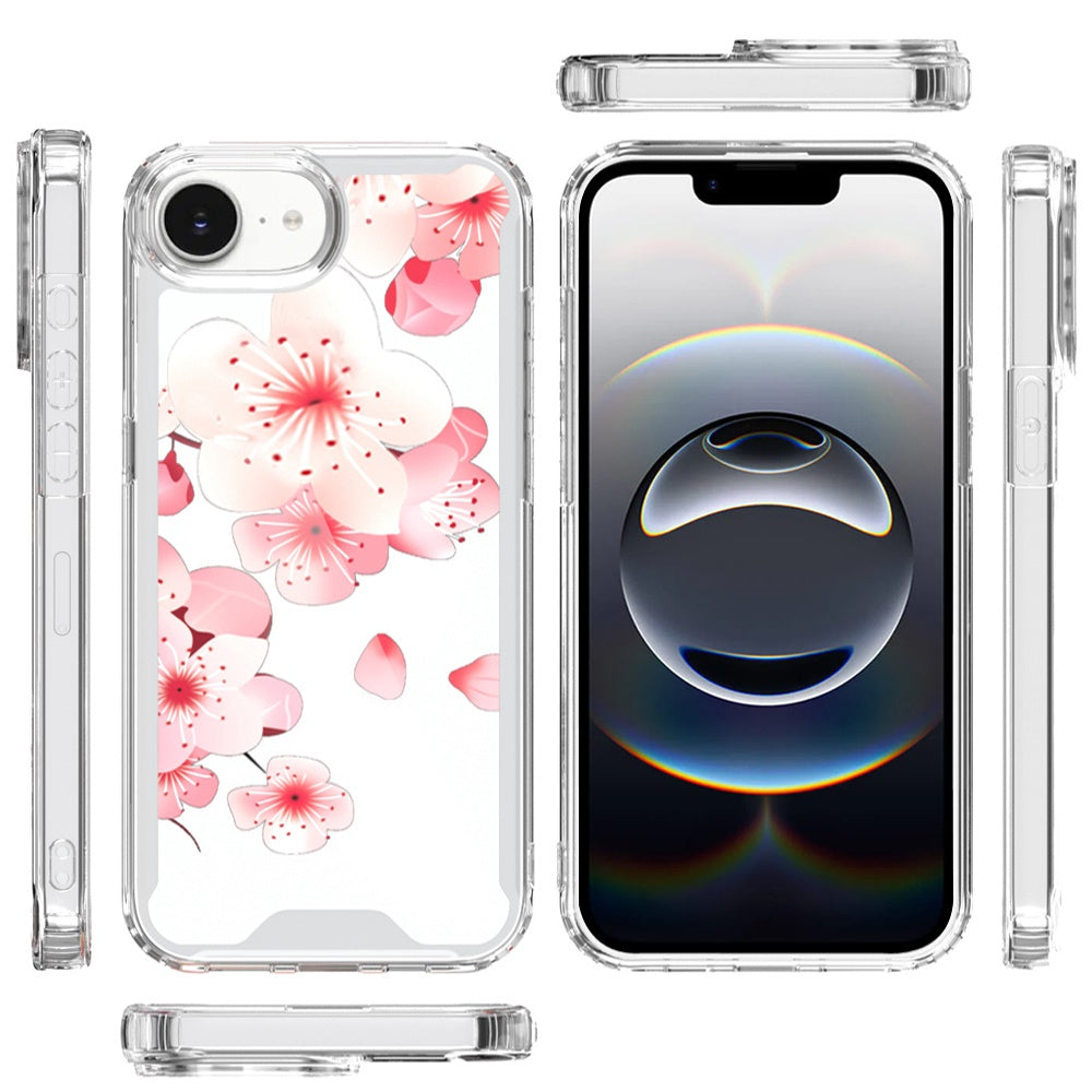 For Apple iPhone 17E /16E Beautiful TPU Design, Slim Shockproof Soft Cover for Women and Girls, Stylish Protective Case Cover