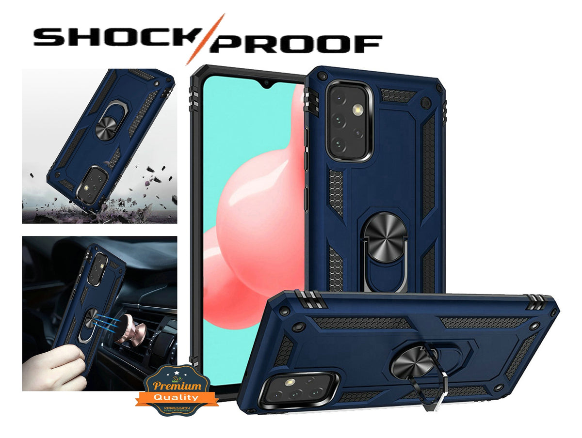For Apple iPhone 17E /16E Hybrid Shockproof Durable 360 Degree Rotatable Ring Stand Holder Kickstand Fit Magnetic Car Mount Case Cover