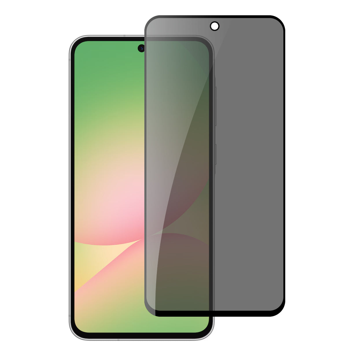 For Samsung Galaxy A37 Privacy Screen Protector, Anti Spy Anti Peeping Tempered Glass Full Protective Film, 9H, Anti Scratch, Easy Install Protector Black