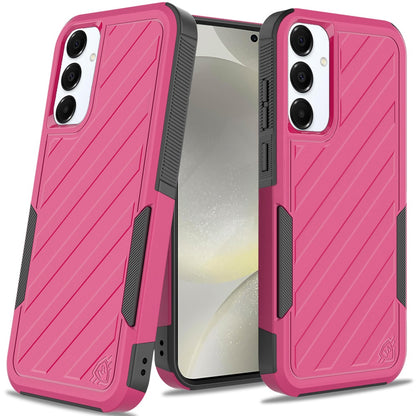 Hybrid lined shockproof dual layer Rugged 2in1 Hard PC & Silicone TPU Non Slip Textured Tough Armor