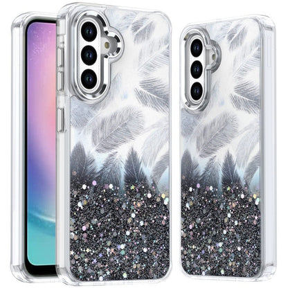 For Samsung Galaxy S25 EDGE Fashion Epoxy Glitter Shimmer Design, Hybrid Shockproof TPU, Stylish Sparkle Slim TPU Protective Case Cover