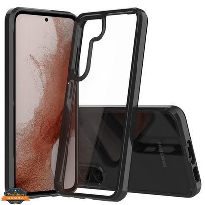 For Samsung Galaxy S25 /S24 Crystal HD Clear Back Hybrid Case TPU Bumper Frame Slim Shockproof Hard Defender Case Cover