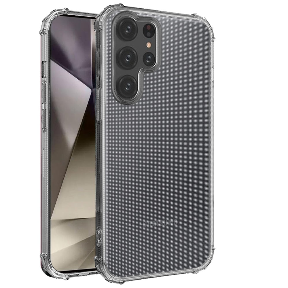 For Samsung Galaxy S26 Hybrid Clear TPU Bumper, Shockproof, Rubber Silicone 4 Corners Gel, Lightweight, Protective Slim Back Case Cover Clear